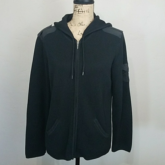 Lauren Ralph Lauren Sweaters - Lauren Ralph Lauren Black Hoodie Cardigan.